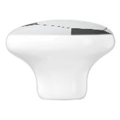 Balle de soccer noir et blanc Boutons en céramique (Côté)