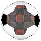 Balle de soccer orange et gris (Tourné)