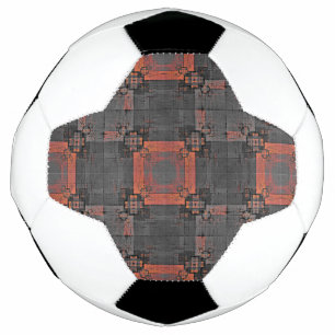 Balle de soccer orange et gris