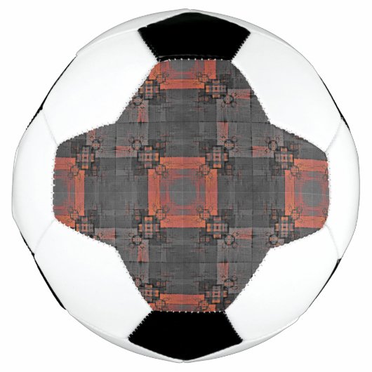 Balle de soccer orange et gris (Devant)