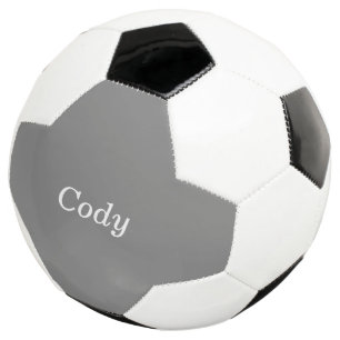 Balle de soccer personnalisée en gris