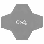 Balle de soccer personnalisée en gris (Plat)