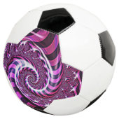 Balle de soccer rose et noir (3/4)