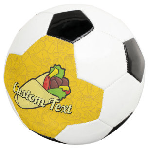 Balle de soccer tortilla sandwich enveloppé