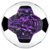 Balle de soccer violet éléphant (Tourné)