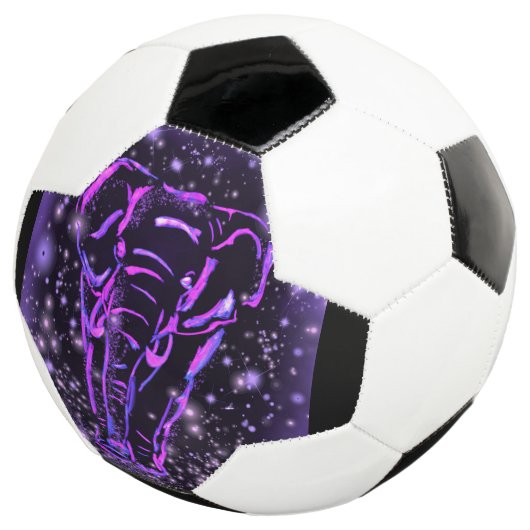 Balle de soccer violet éléphant (3/4)