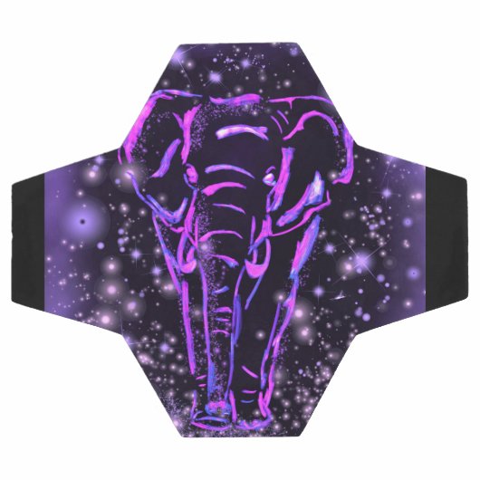 Balle de soccer violet éléphant (Plat)