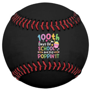 Balle De Softball 100 Jours D'École Et Toujours Poppin' Girl
