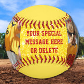Balle De Softball 1 ou 2 PHOTOS, Softball Senior Night Gift Idees
