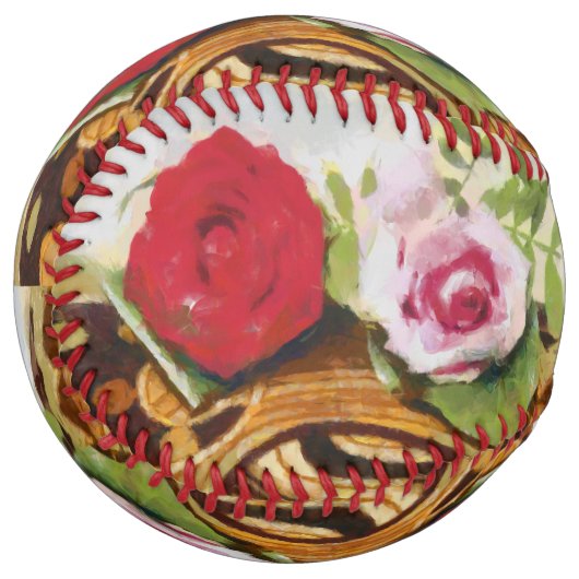 Balle De Softball 2 tableaux rose (Devant gauche)