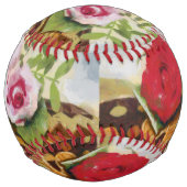 Balle De Softball 2 tableaux rose (Devant)