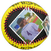 Balle De Softball À Mon Frère cadeau De Frère avec Photo personnalis (Devant gauche)