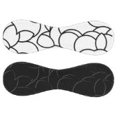 Balle De Softball Abstrait noir et blanc entrelacés (Panneaux)