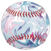 Balle De Softball Acrylique liquide rose et bleu (Dos)