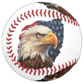 Balle De Softball Aigle à drapeau américain (Devant gauche)