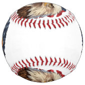 Balle De Softball Aigle à drapeau américain (Devant)