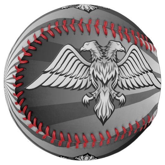 Balle De Softball Aigle gris à deux têtes (Devant gauche)