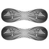Balle De Softball Aigle gris à deux têtes (Panneaux)