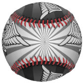 Balle De Softball Aigle gris à deux têtes (Dos)