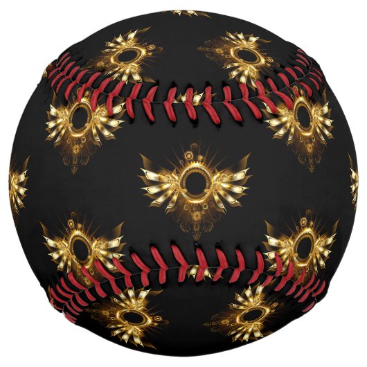 Balle De Softball Ailes de Steampunk (Dos)