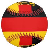 Balle De Softball Allemagne Drapeau et blason Patriotique (Devant)
