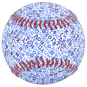 Balle De Softball alphabet grec (Dos)