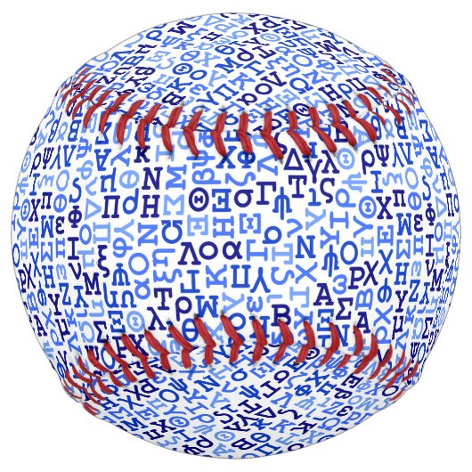 Balle De Softball alphabet grec (Devant)