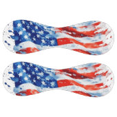 Balle De Softball American Flag USA Watercolor 4 juillet (Panneaux)
