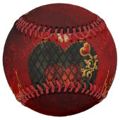 Balle De Softball Amour, coeurs merveilleux (Dos)