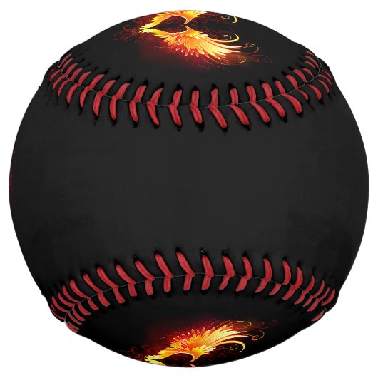 Balle De Softball Angel Fire Heart with Wings (Devant)
