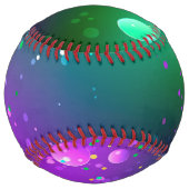 Balle De Softball Arrière - plan mardi Gras Festive violet (Dos)