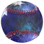 Balle De Softball Arrière - plan spatial avec étoiles (Dos)