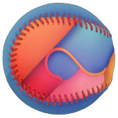 Balle De Softball Art moderne, Dplis de couleurs (Devant gauche)