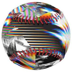 Balle De Softball Attaque arc-en-ciel