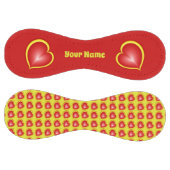 Balle De Softball Avec beaucoup d'amour Rouge Jaune Coeurs Modernes (Panneaux)