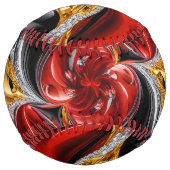 Balle de softball avec design de couleurs allemand (Devant)