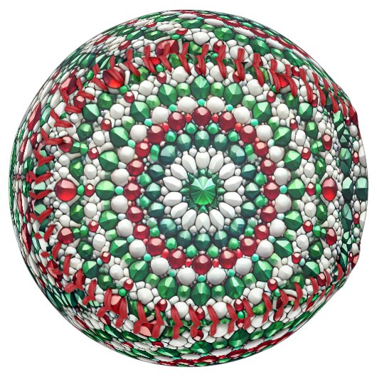 Balle de softball avec Design de couleurs italienn (Devant gauche)