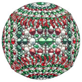 Balle de softball avec Design de couleurs italienn (Dos)