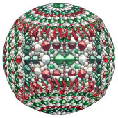 Balle de softball avec Design de couleurs italienn (Devant)