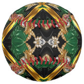 Balle de softball avec design Jamaïcain (Devant)