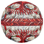 balle de softball avec design Rose anglais (Devant)