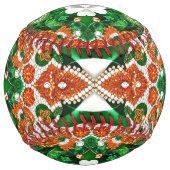 Balle de softball avec Irish Colors Design (Dos)