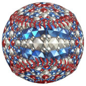 balle de softball avec Pays-Bas Colors Design (Devant)