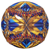 Balle de softball avec Suède Couleurs Design (Devant)