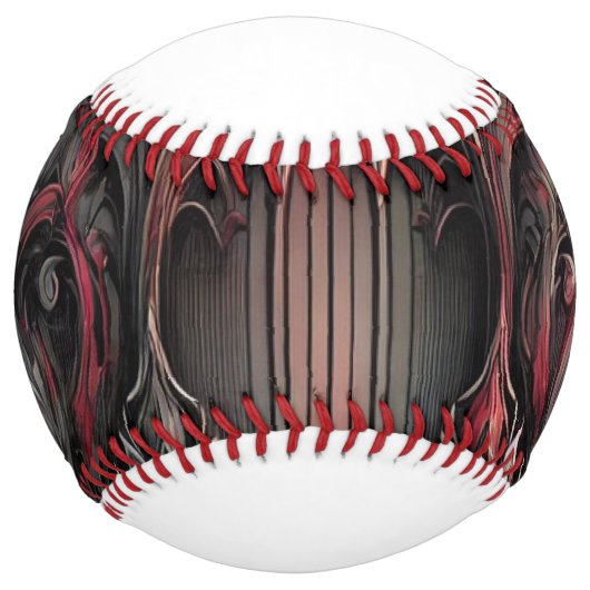 Balle De Softball Baseball gothique - Design unique (Devant)