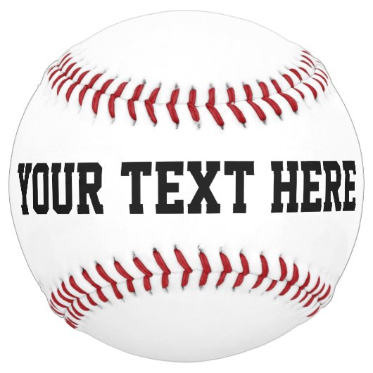 BALLE DE SOFTBALL BASEBALL SUR MESURE (Devant)