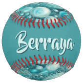 Balle De Softball Beluga Bubbles (personalize) (Dos)