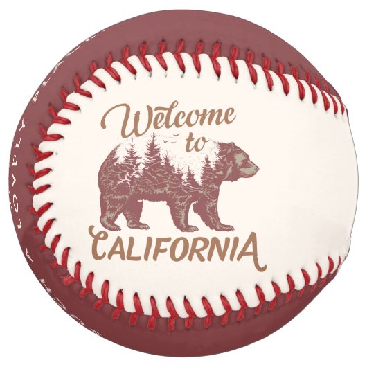Balle De Softball Bienvenue à California Bear Forest (Devant gauche)