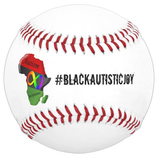 Balle De Softball #BlackAutisticJoy Softball (Devant)