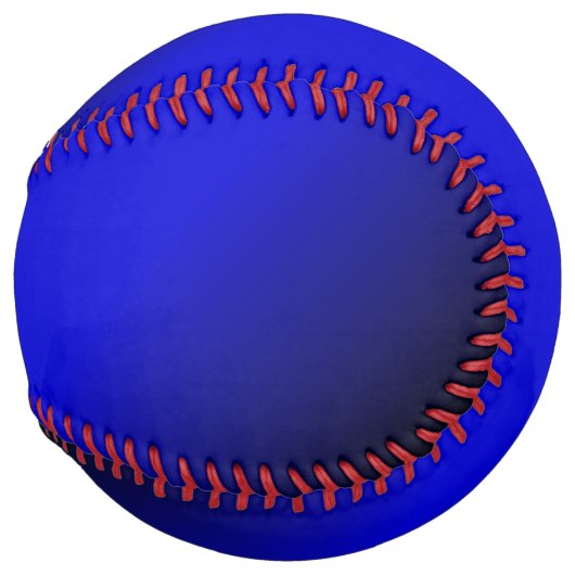 Balle De Softball Bleu électrique solide (Devant droit)